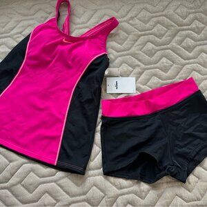 🆕Nike Surge Powerback Tankini Swimsuit Set